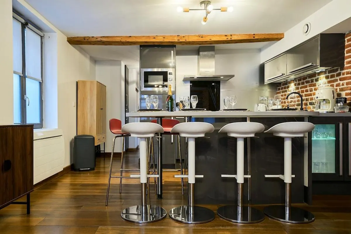 Apartment Duplex Rue Royale, Rooftop, Balneo Spa Lille