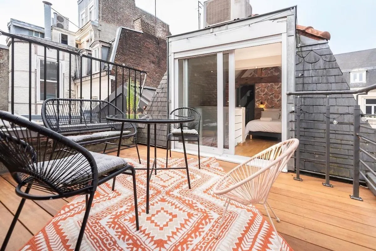 Duplex Rue Royale, Rooftop, Balneo Spa Lille