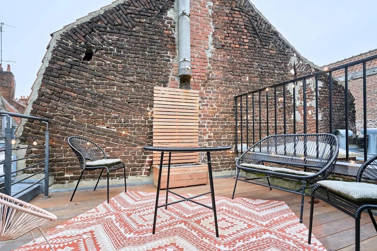 Apartment Duplex Rue Royale, Rooftop, Balneo Spa Lille France