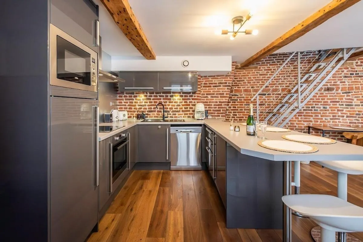 Duplex Rue Royale, Rooftop, Balneo Spa Lille France